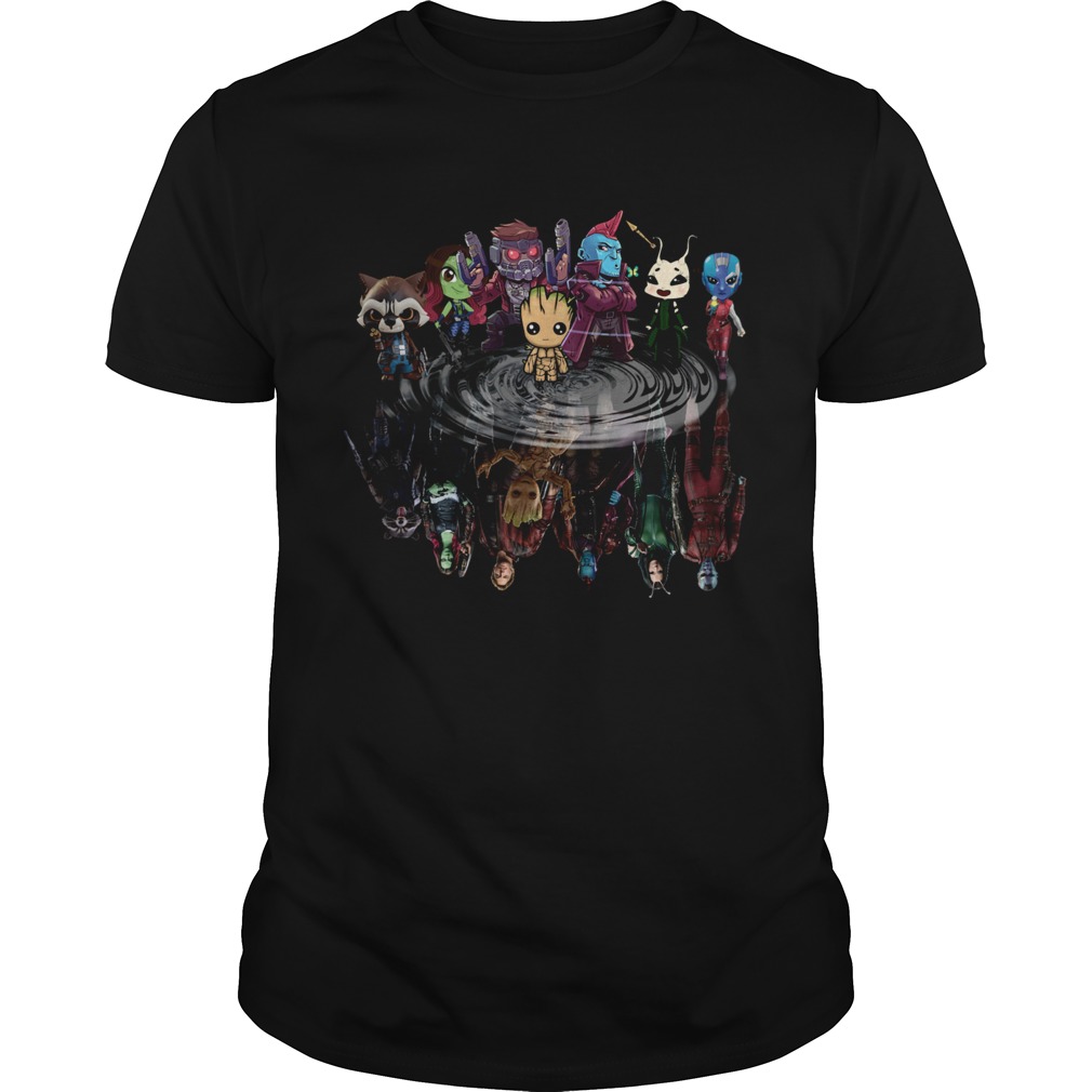 Guardians of the Galaxy mirror reflection shirt