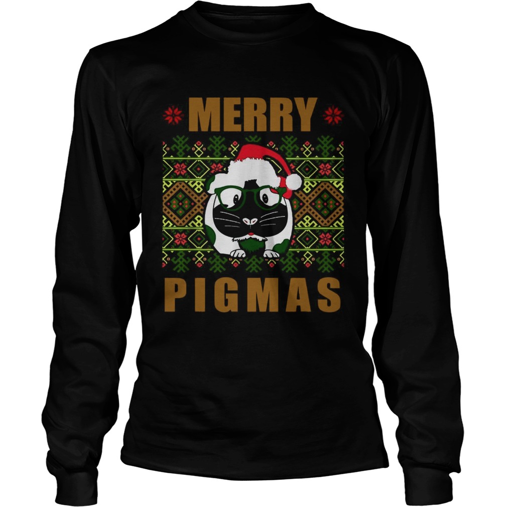 Guinea pig Merry Pigmas ugly Christmas LongSleeve