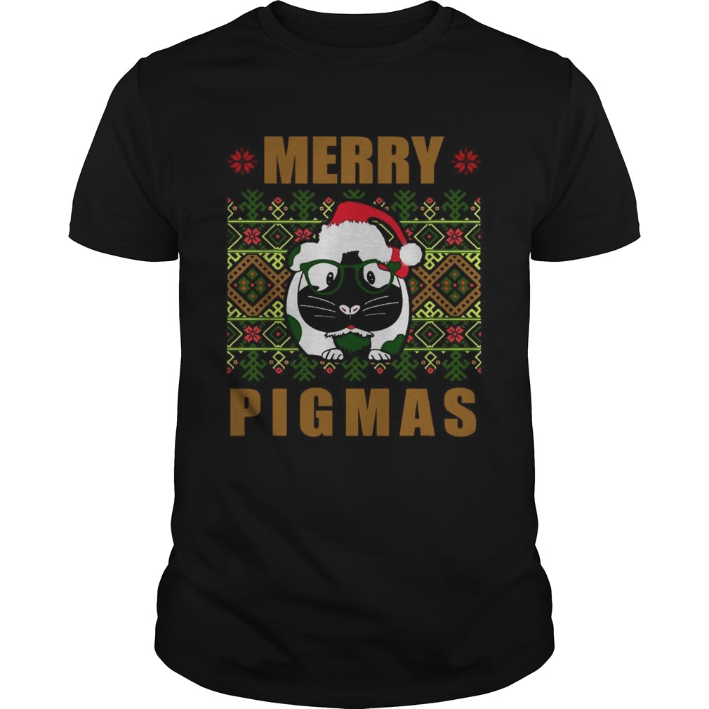 Guinea pig Merry Pigmas ugly Christmas shirt
