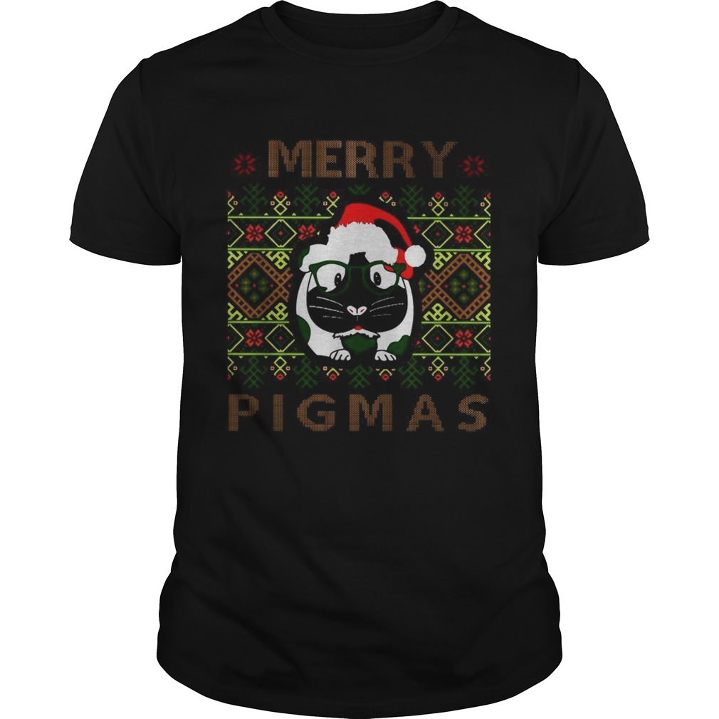 Guinea pig Merry Pigmas ugly Christmas shirt