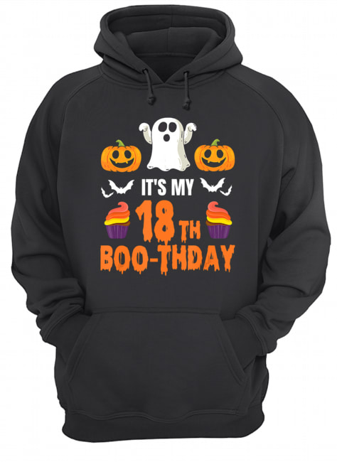 Halloween 18th Birthday Boo-thday T-Shirt Unisex Hoodie