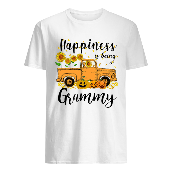 Halloween Car Pumpkin Happiness Is Being A Grammy T-Shirt