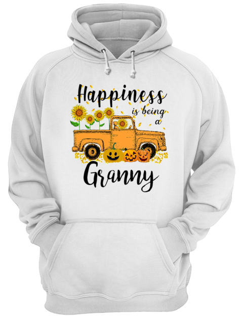 Halloween Car Pumpkin Happiness Is Being A Granny T-Shirt Unisex Hoodie