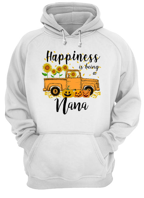 Halloween Car Pumpkin Happiness Is Being A Nana T-Shirt Unisex Hoodie