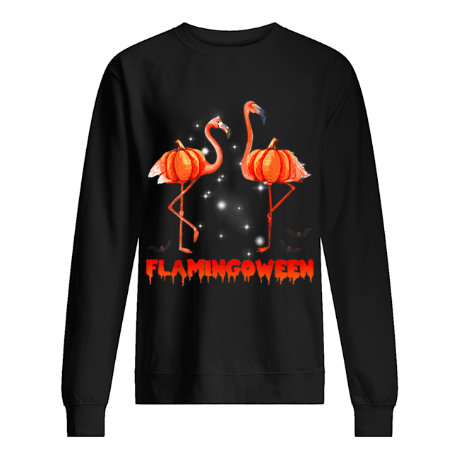 Halloween Custome Flamingo Flamingween pumpkin Unisex Sweatshirt