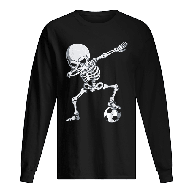 Halloween Dabbing Skeleton Shirt Long Sleeved T-shirt 