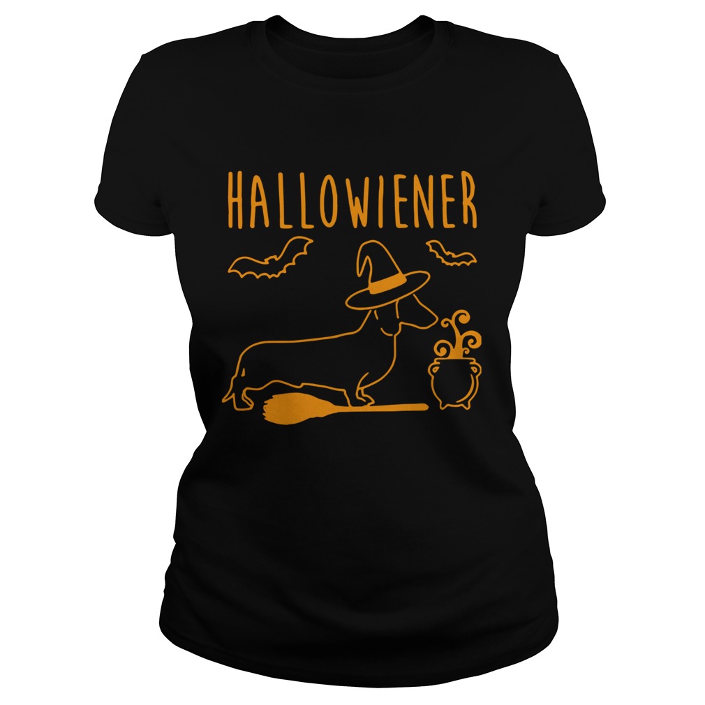 Halloween Dachshund witch Halloweiner Classic Ladies