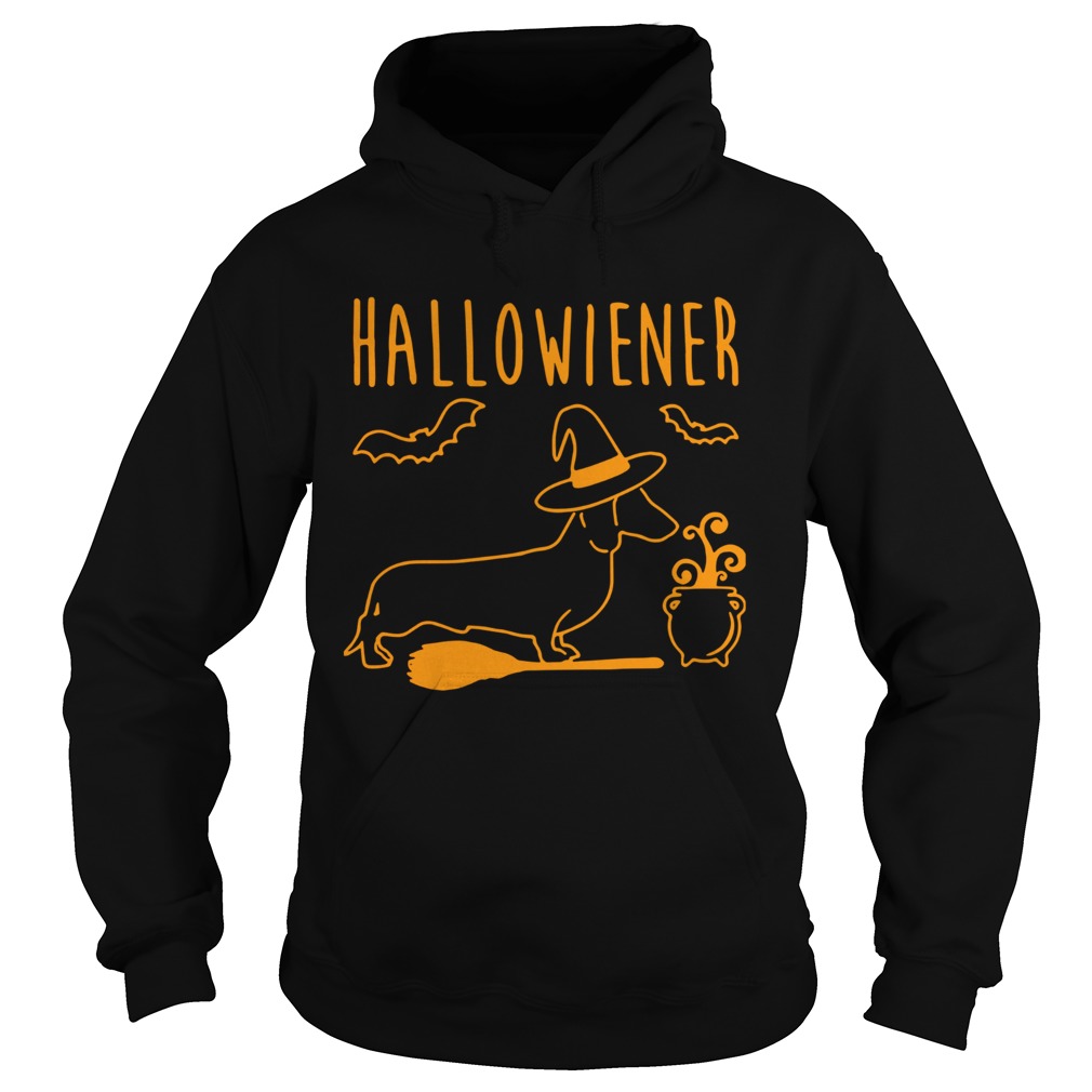 Halloween Dachshund witch Halloweiner Hoodie