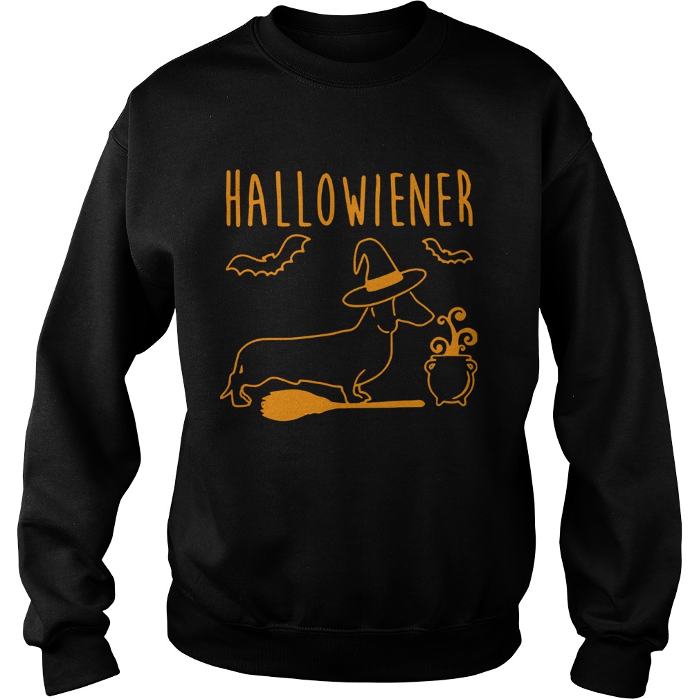 Halloween Dachshund witch Halloweiner Sweatshirt