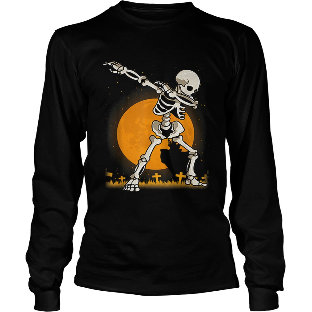 Halloween For Boys Kids Dabbing Skeleton Costume Dab LongSleeve