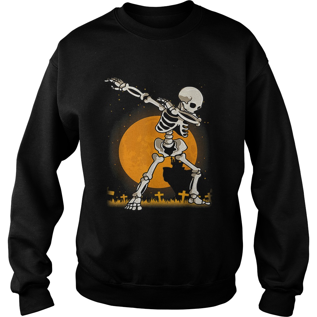 Halloween For Boys Kids Dabbing Skeleton Costume Dab Sweatshirt
