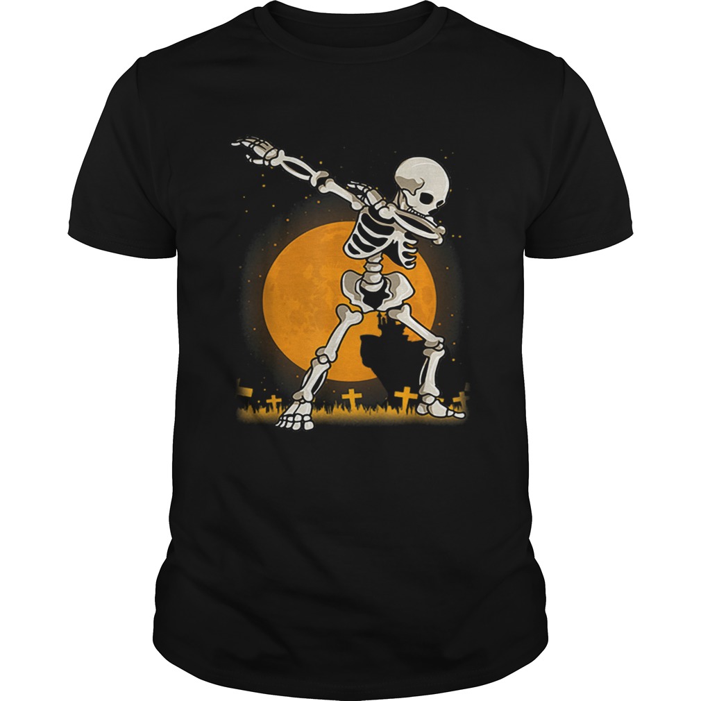 Halloween For Boys Kids Dabbing Skeleton Costume Dab shirt