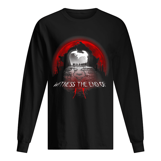 Halloween Horror Movie Witness-The-End-Of-It Costume Gift Long Sleeved T-shirt 