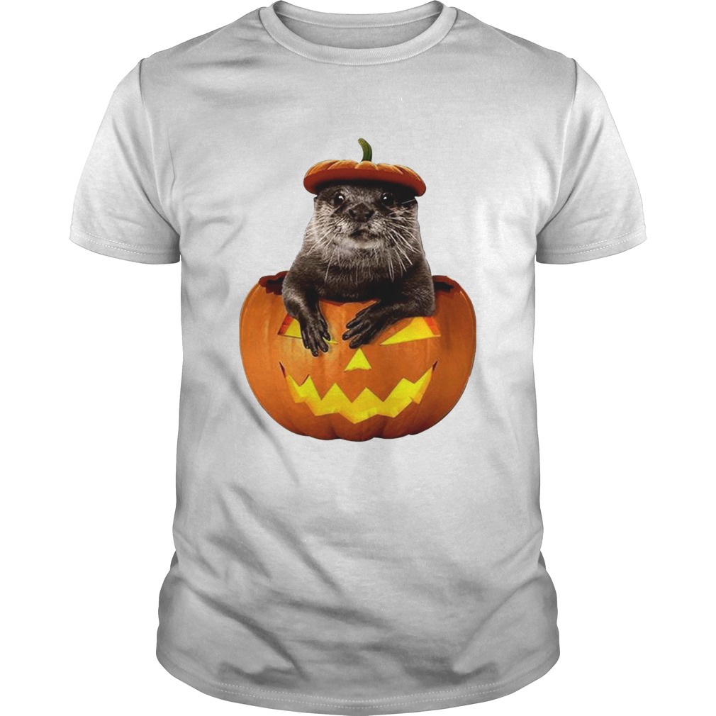 Halloween Otter Pumpkin Funny Otter Lover TShirt