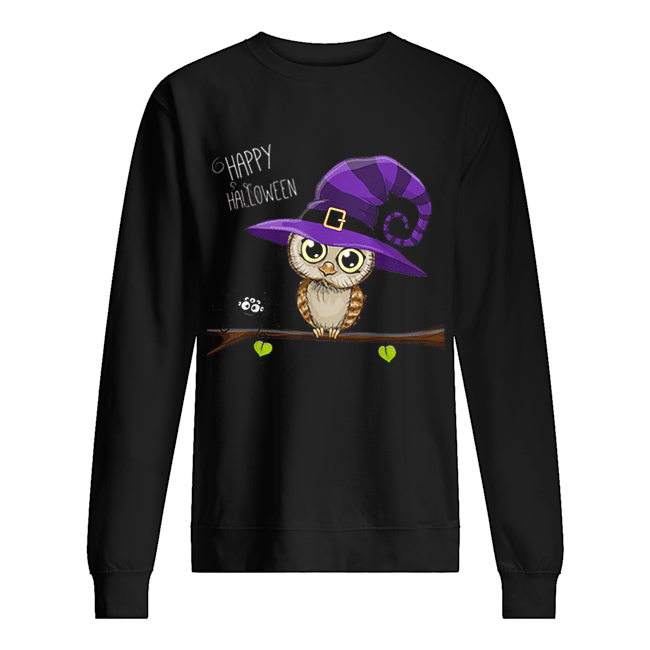 Halloween Owl Happy Halloween Tee Unisex Sweatshirt
