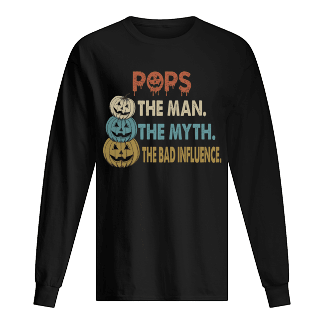 Halloween Pops The Man The Myth The Influence T-Shirt Long Sleeved T-shirt 