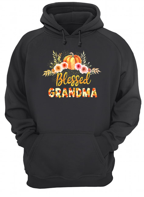 Halloween Pumpkin Blessed Grandma Gift For Women Mom T-Shirt Unisex Hoodie
