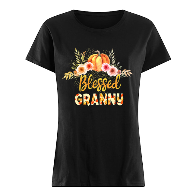 Halloween Pumpkin Blessed Granny Gift For Women Mom T-Shirt Classic Women's T-shirt