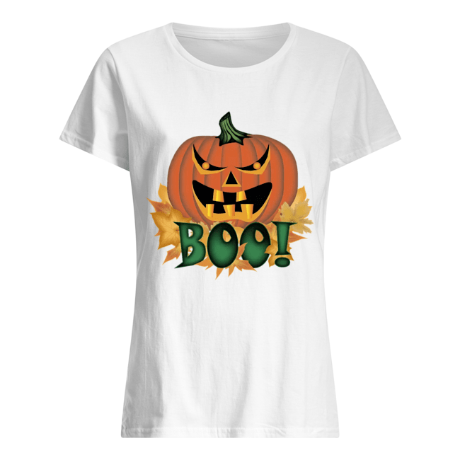 Halloween Pumpkin Boo Shirt Classic Women's T-shirt
