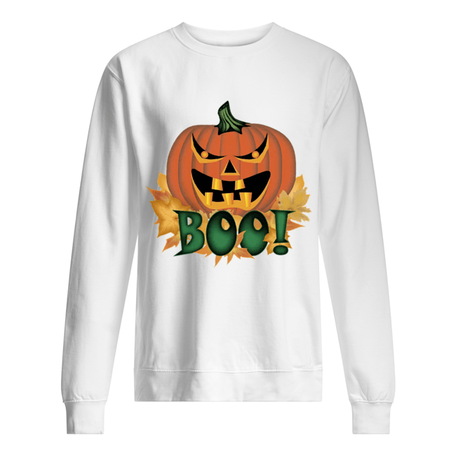 Halloween Pumpkin Boo Shirt Unisex Sweatshirt
