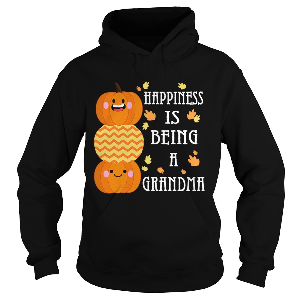 Halloween Pumpkin Happiness Is Being A Grandma TShirt Hoodie