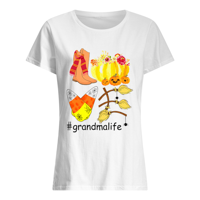 Halloween Pumpkin Love Grandmalife Grandma Life T-Shirt Classic Women's T-shirt