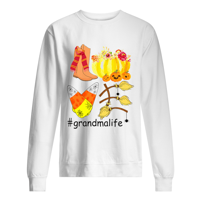 Halloween Pumpkin Love Grandmalife Grandma Life T-Shirt Unisex Sweatshirt