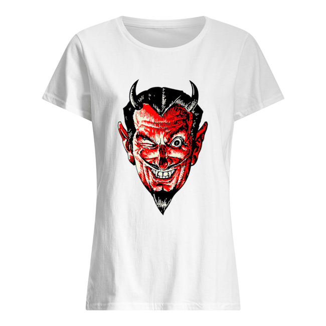 Halloween Red Devil Head Classic Women's T-shirt