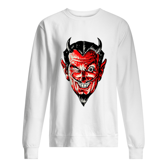 Halloween Red Devil Head Unisex Sweatshirt