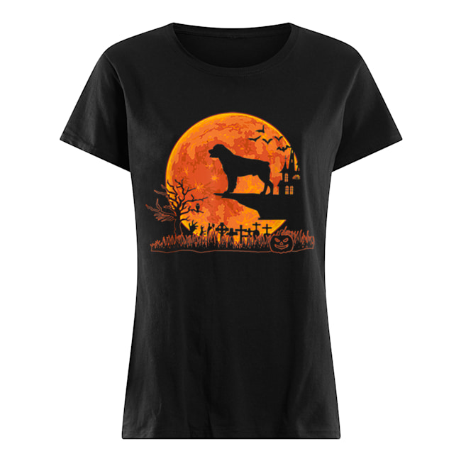 Halloween Rottweiler Dog Moon Costume Gift Classic Women's T-shirt