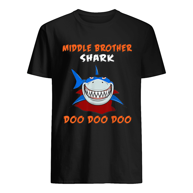 Halloween Shark Doo Doo Dracula Middle Brother Shark shirt
