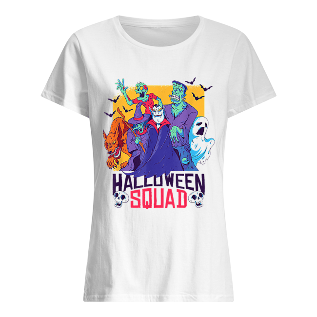 Halloween Squad Spooky Scary Ghosts Classic Women's T-shirt