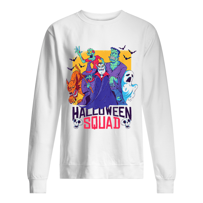 Halloween Squad Spooky Scary Ghosts Unisex Sweatshirt