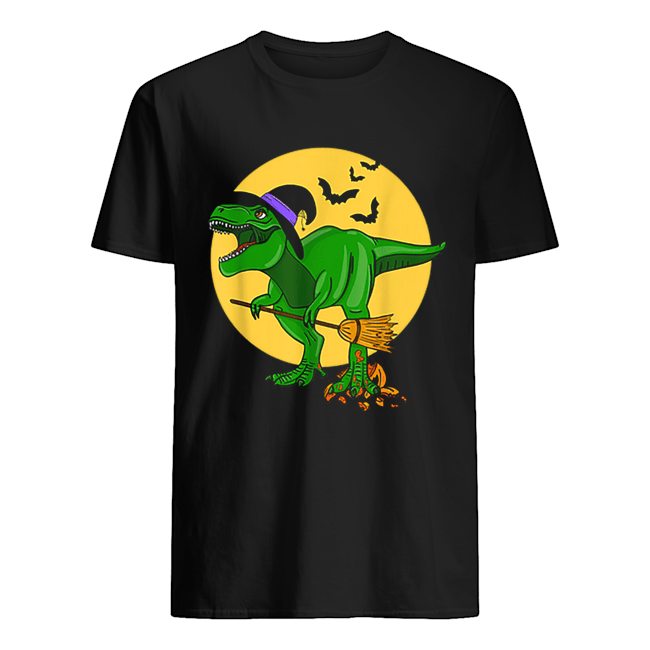 Halloween T Rex Dinosaur in Witch Costume Funny Boys Girls shirt