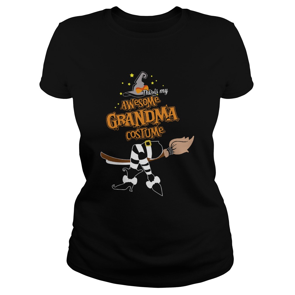 Halloween This Is My Awesome Grandma Costume Shirt Classic Ladies