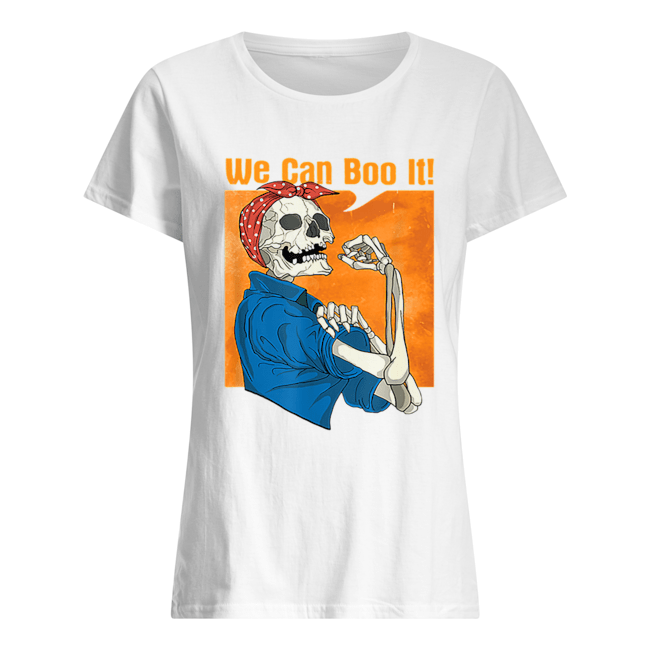 Halloween We Can Boo It Skeleton Classic Women's T-shirt