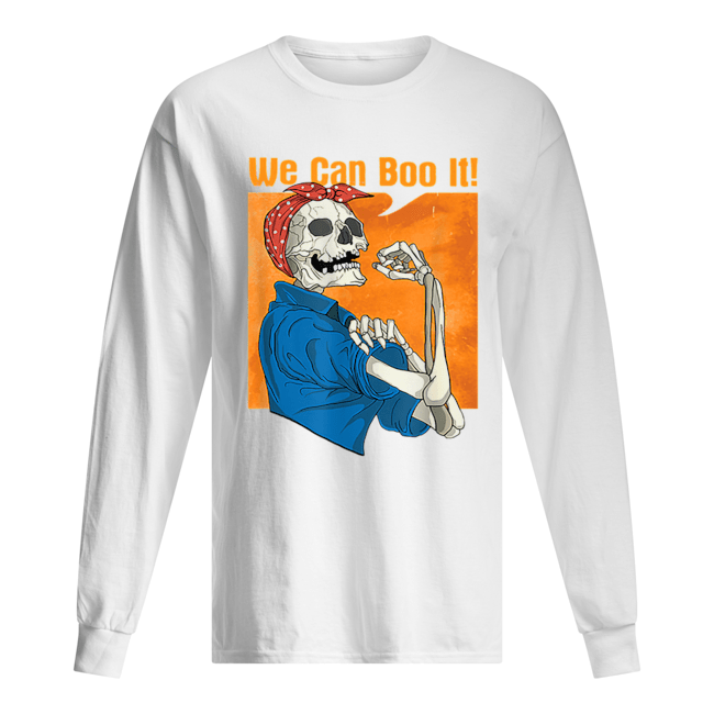 Halloween We Can Boo It Skeleton Long Sleeved T-shirt 