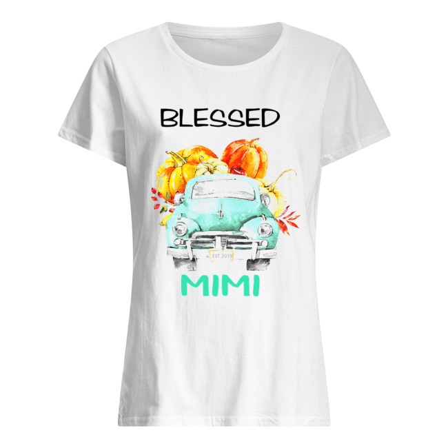 Halloween Women Mom Blessed Mimi Est 2019 T-Shirt Classic Women's T-shirt