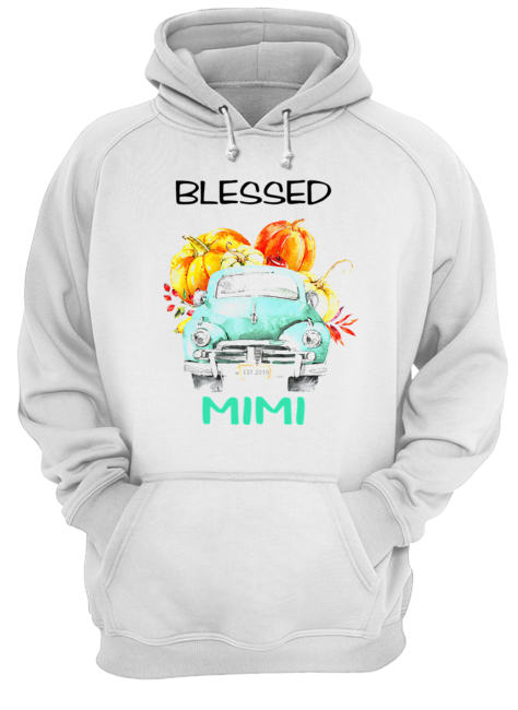 Halloween Women Mom Blessed Mimi Est 2019 T-Shirt Unisex Hoodie
