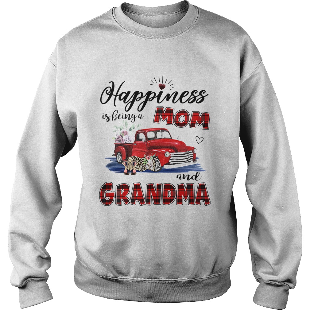 Happiness Is Being A Mom And Grandma Car Flower TShirt Sweatshirt