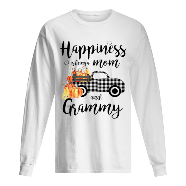 Happiness is being a mom and grammy T-Shirt Long Sleeved T-shirt 