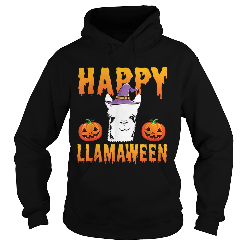 Happy Halloween Llama Gift Funny Happy Llamaween Hoodie