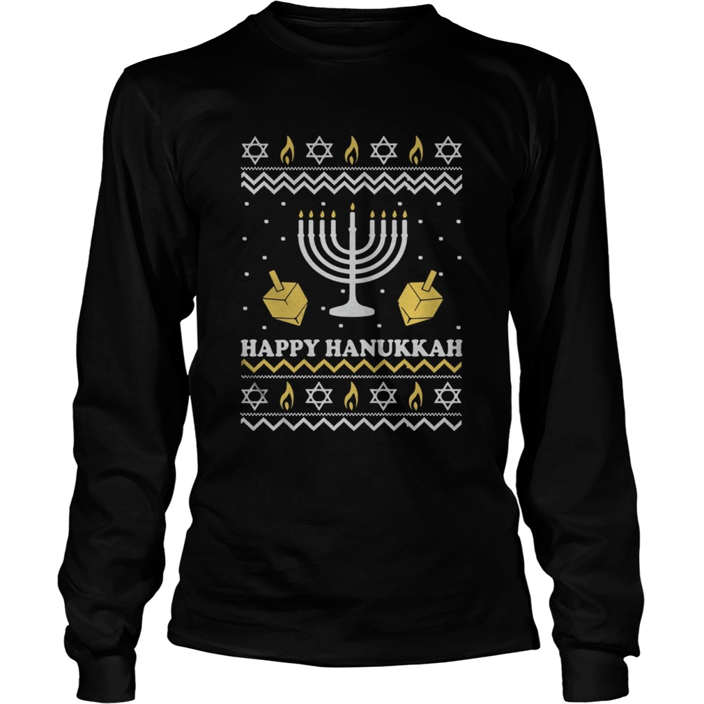 Happy Hanukkah Christmas Shirt LongSleeve
