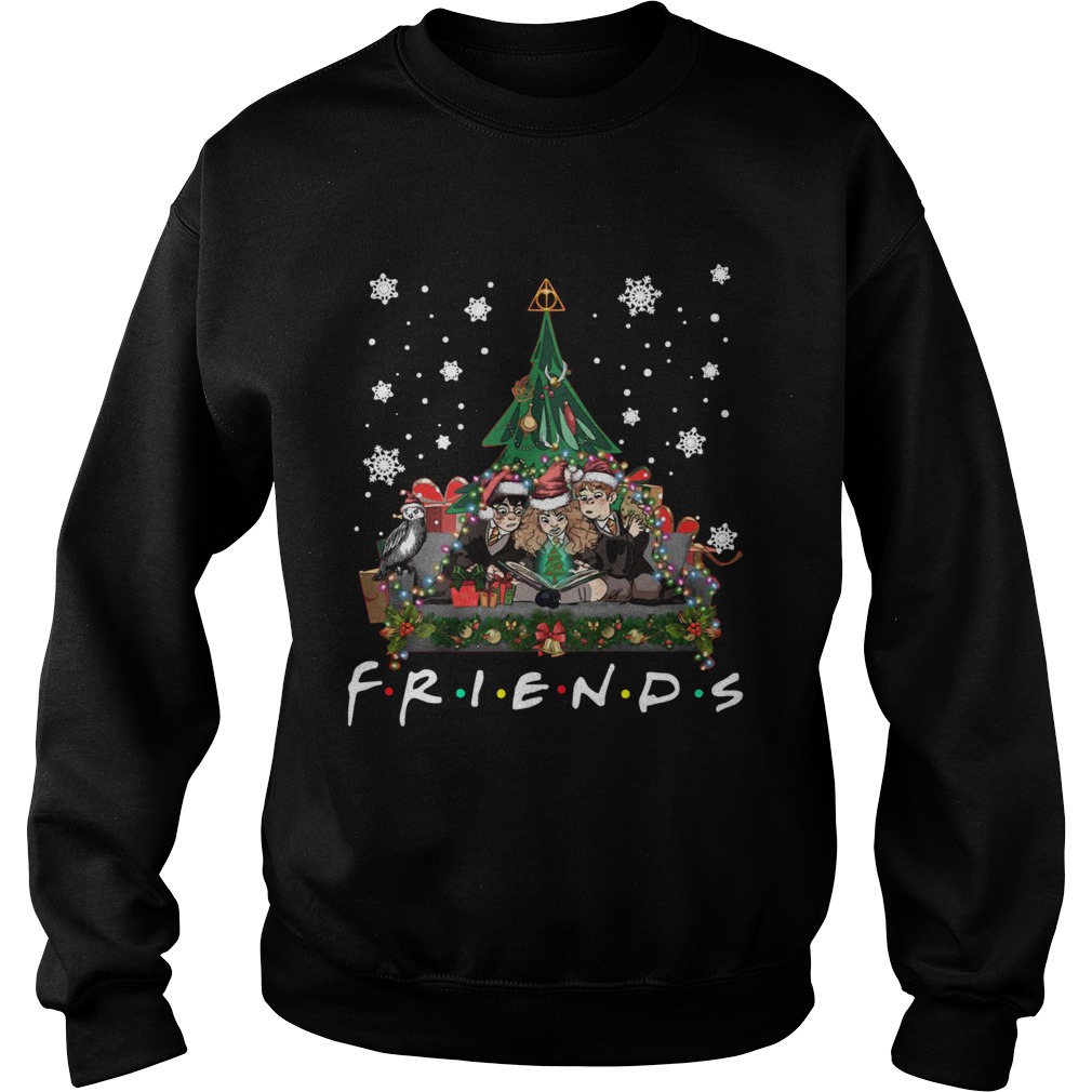 Harry Potter Hermione And Ron Weasley Christmas Tree style Friends tv show Sweatshirt
