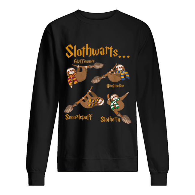 Harry Slothwarts Funny Sloth Halloween Costume Unisex Sweatshirt