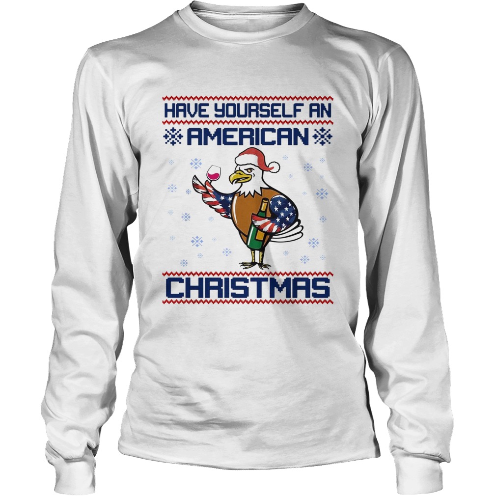 Have yourself an American Christmas White head eagle LongSleeve