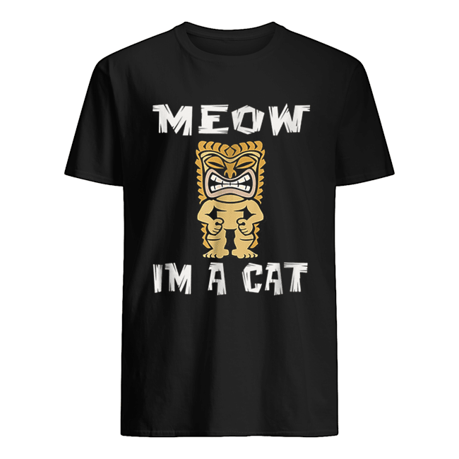 Hawaiian Tiki Luau Party Cat Lover Halloween shirt