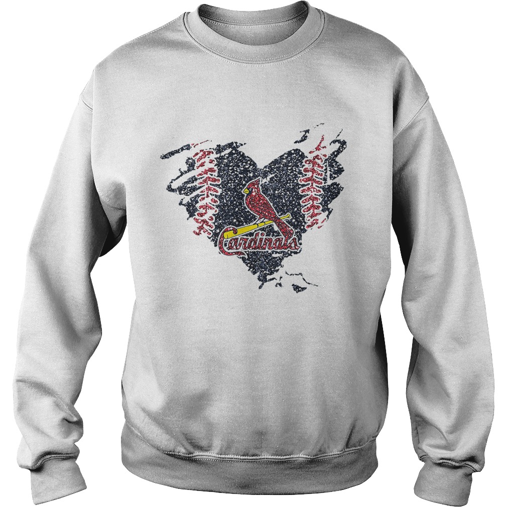 Heart Diamond St Louis Cardinals Sweatshirt