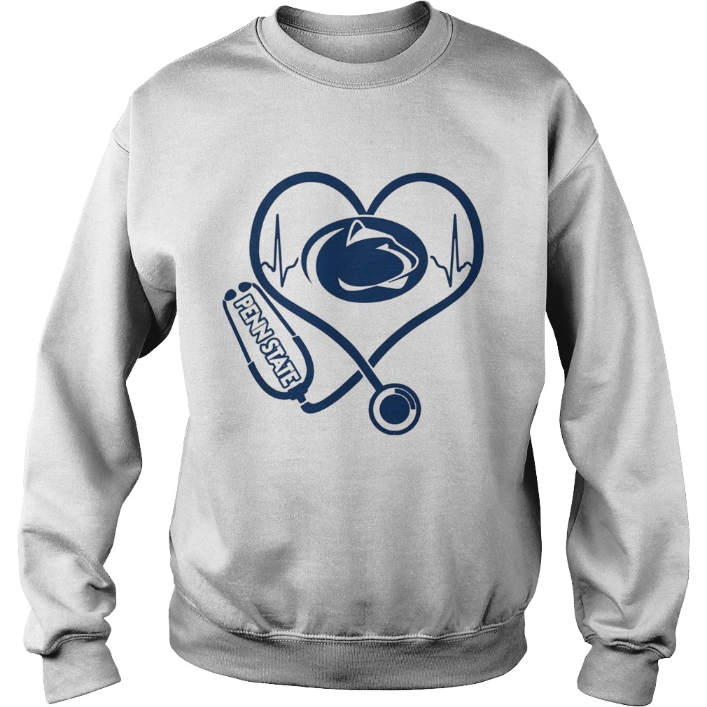 Heartbeat Nurse love Penn State Sweatshirt