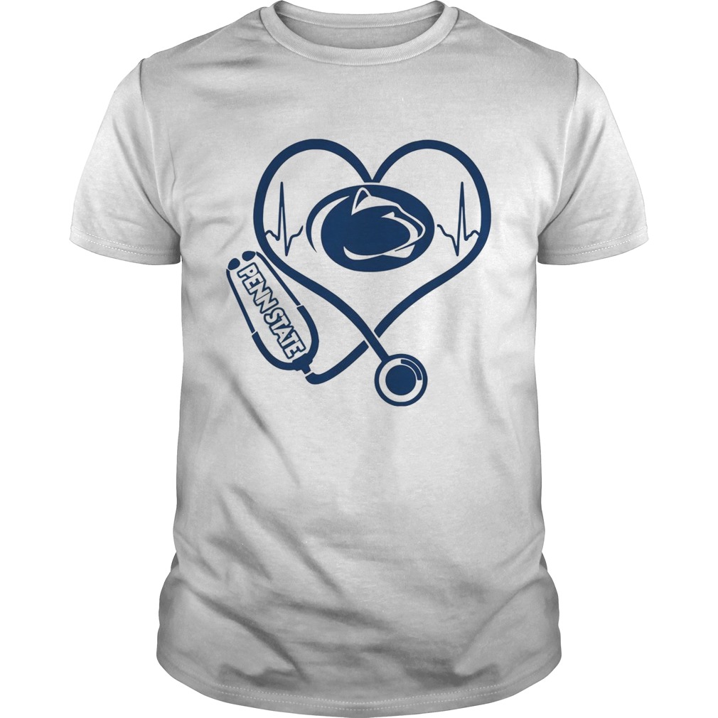 Heartbeat Nurse love Penn State shirt